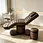 striped leather spa bed lash extension treatment bed salon esthetic bed